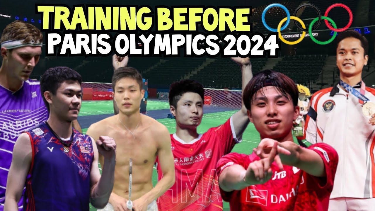 Badminton training before Paris Olympics