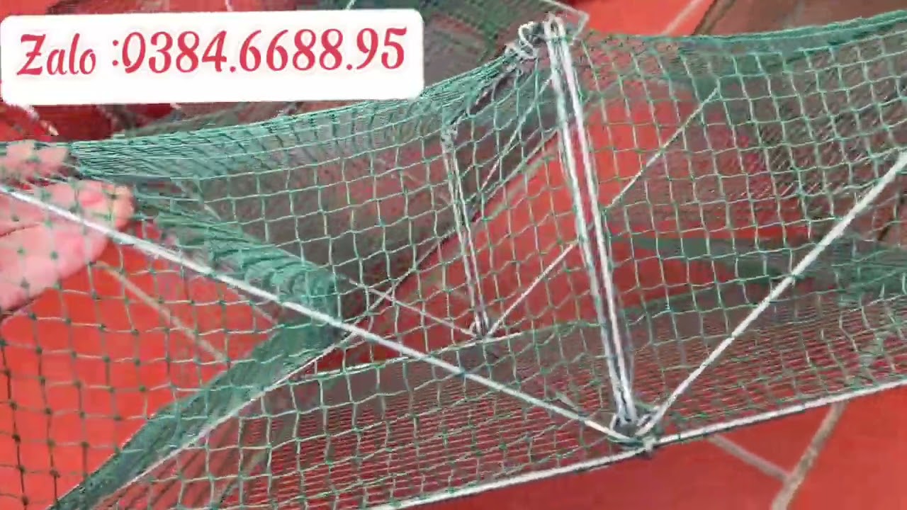 🔥🔥LỢP VUÔNG BẪY CUA - LỢP BẪY TÔM TÉP SIÊU BỀN ☎️0384.6688..95