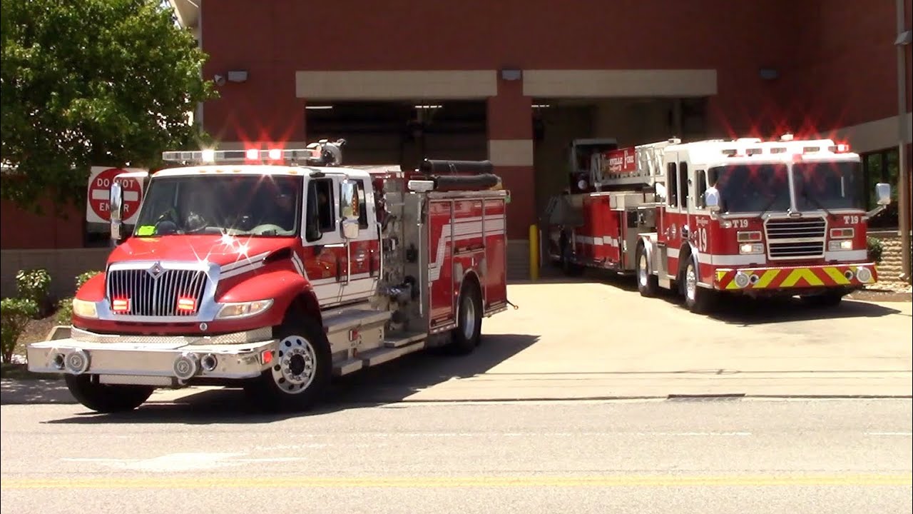Nashville Fire Department Spare Engine 19 And Truck 19 Responding 7-1-24