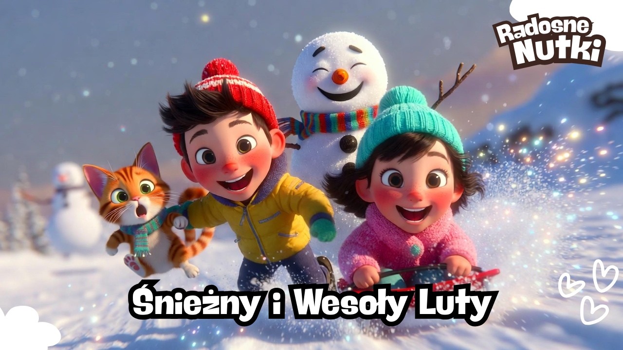 🎵 Radosne Nutki — ❄️Śnieżny i Wesoły Luty – zimowa piosenka dla dzieci🎵