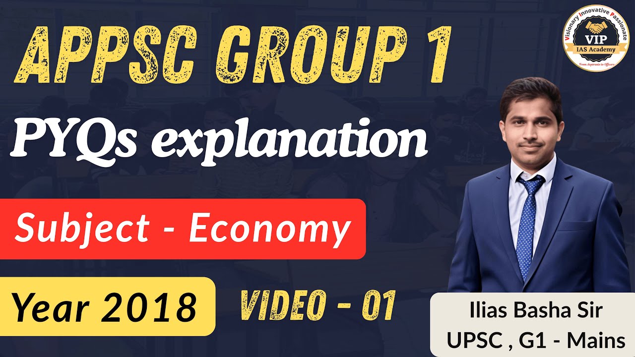 2018 - APPSC Group 1 - ( Economy ) - PYQs analysis #appsc #appscjobcalendar #jobcalendar #group1