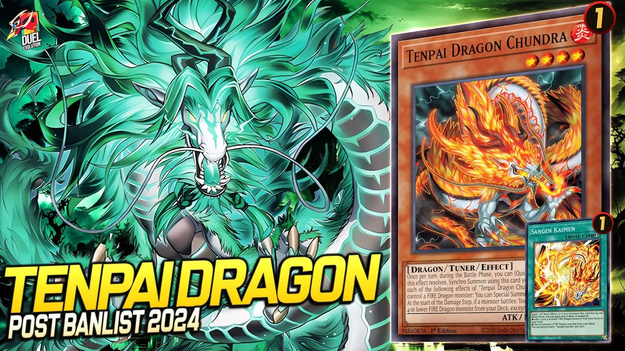 Deck Tenpai Dragon Post Banlist| EDOPRO | Replays 🎮 + Decklist ✔️