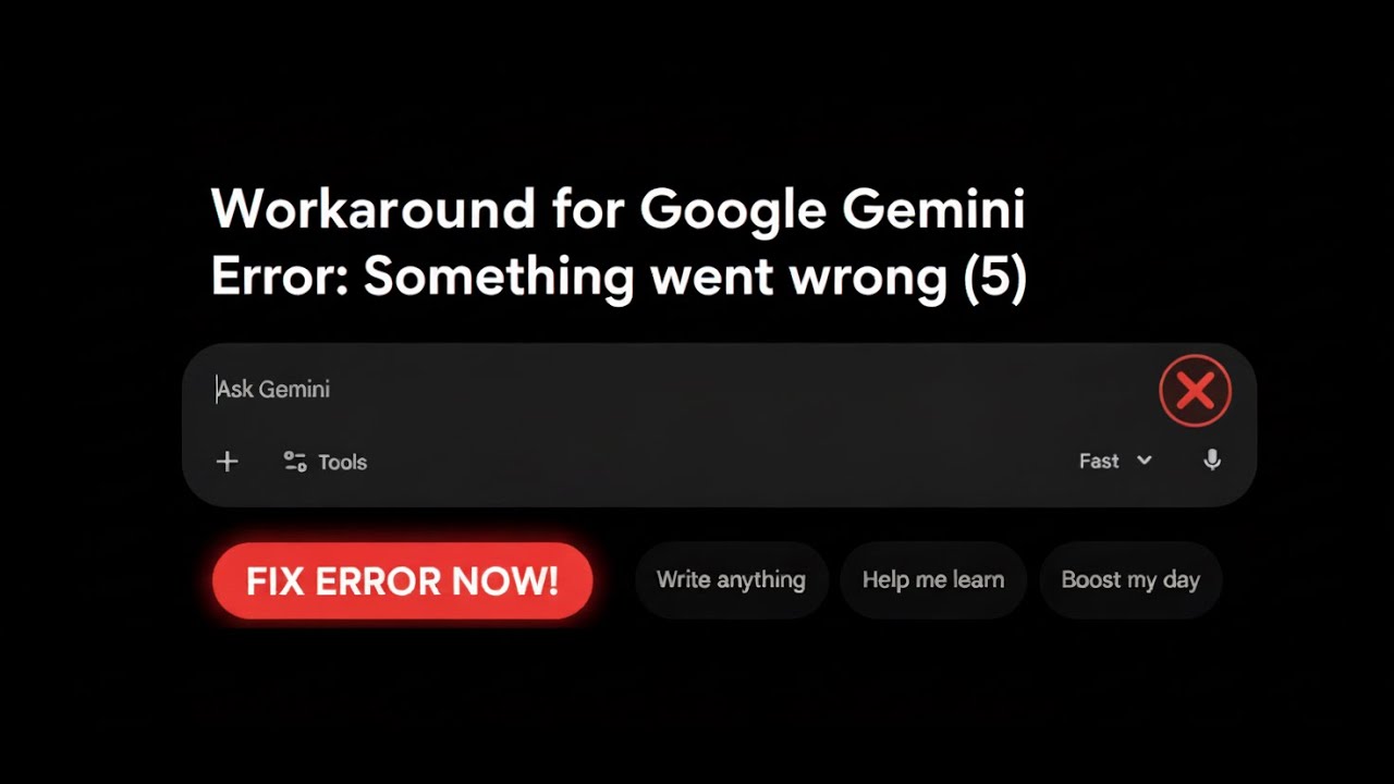 Workaround for Google Gemini 2.5 Error: Something went wrong (5)