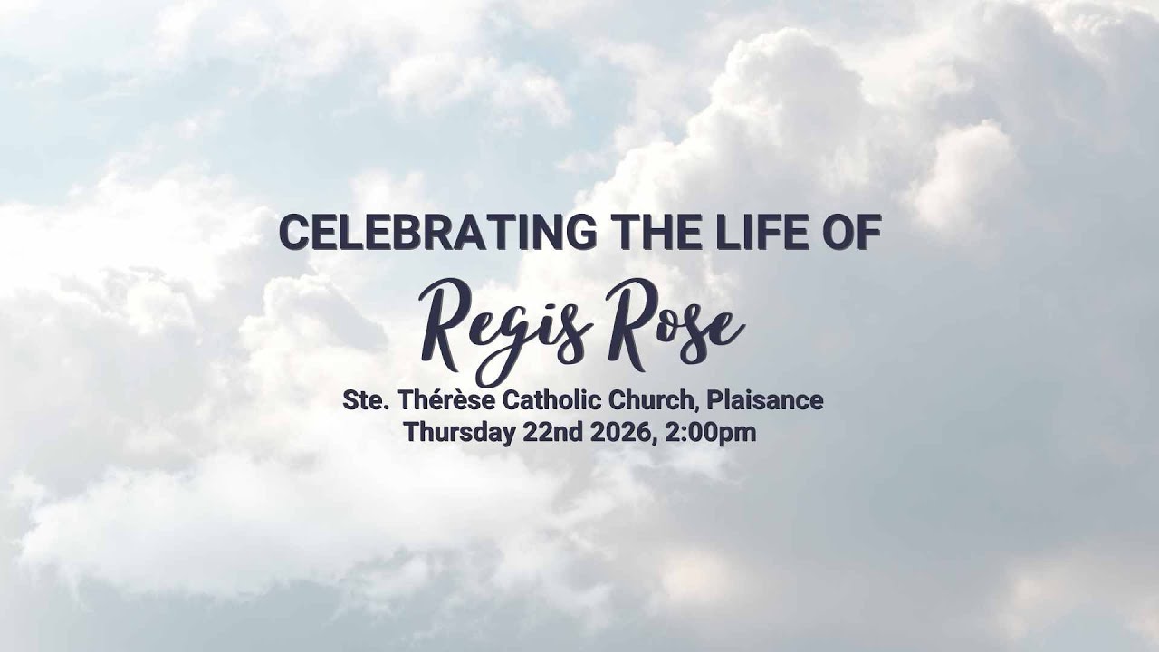 Funeral of our beloved Regis Rose