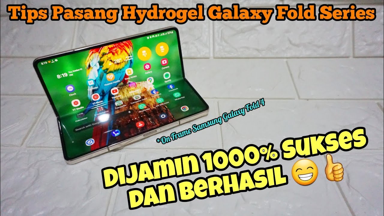 Cara Pasang Hydrogel Samsung Galaxy FOLD Jaminan 1000% Berhasil sekali pasang!! *on frame Fold 4.