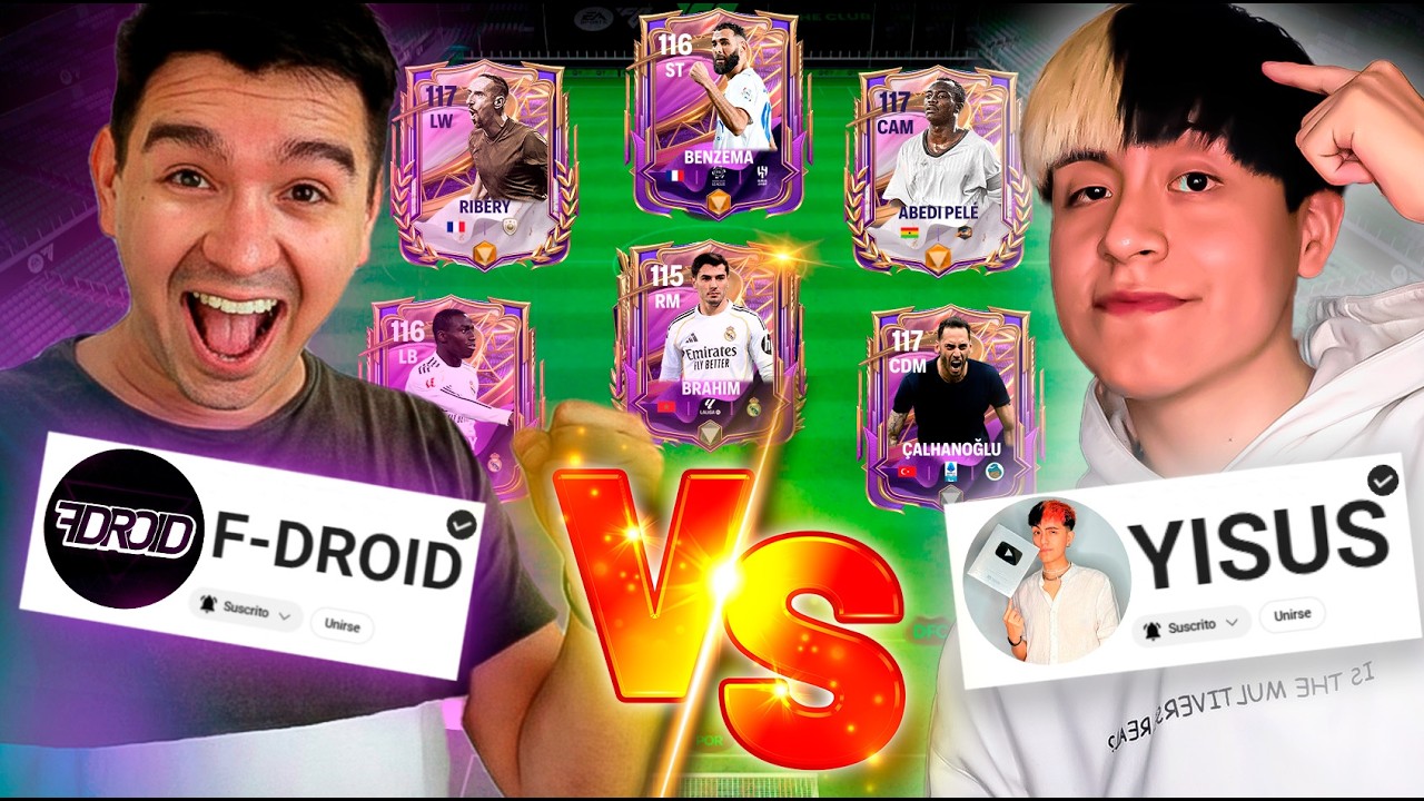F DROID vs YISUS | #YoutubersLeague | Jornada 2 - FC MOBILE