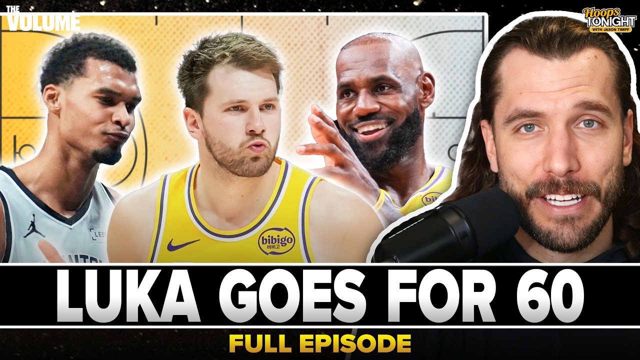 Luka Doncic got 60, LeBron triple-double in Lakers W + Wemby's game-winner for Spurs | NBA Reaction