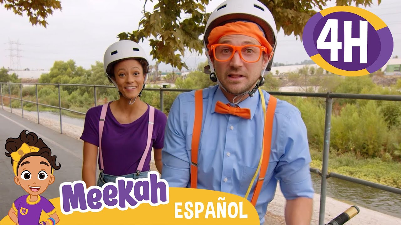 Meekah y Blippi #3 - Spoke Bicycle Cafe | 💜¡Hola Meekah!💜Amigos de Blippi | Videos educativos