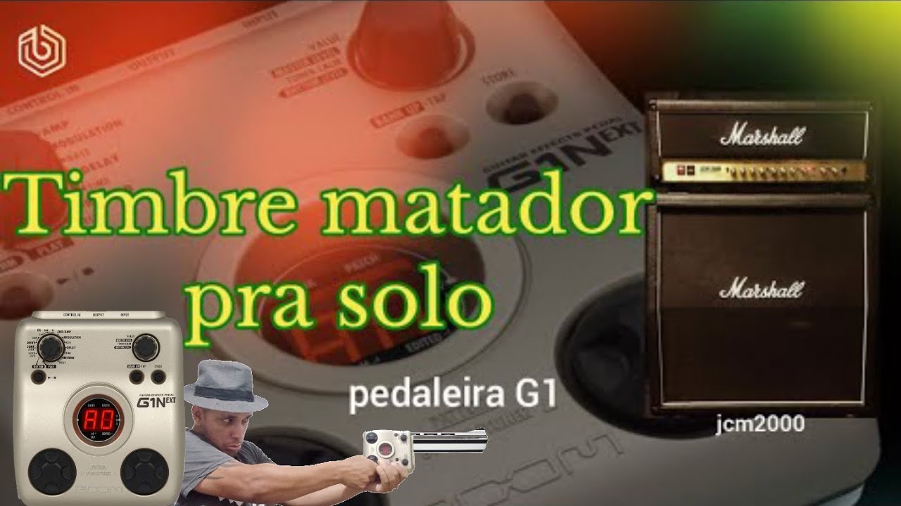 zoom g1  como faze um timbre matador pra solo #guitarra #dica JCM2000 Mashall simulação