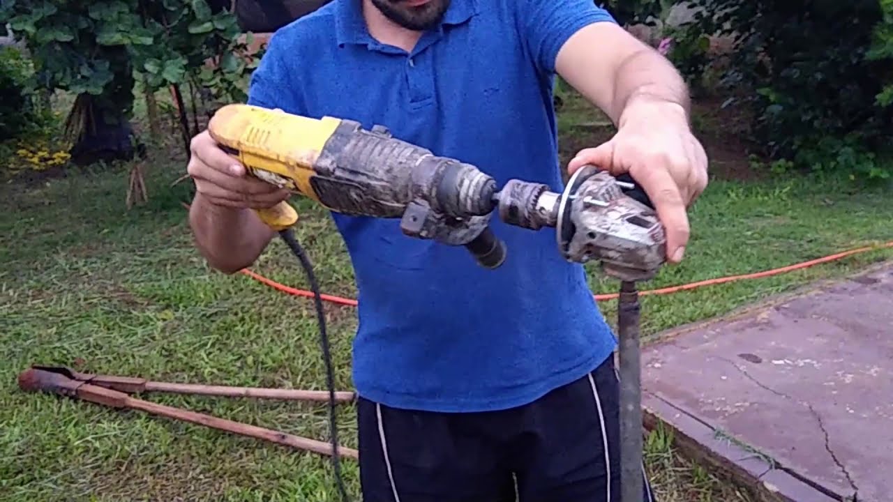 Trado elétrico com furadeira - TESTE SUPREMO!!