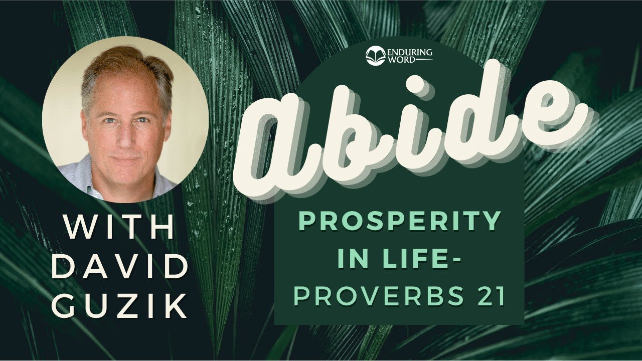 Abide: Prosperity In Life - Proverbs 21