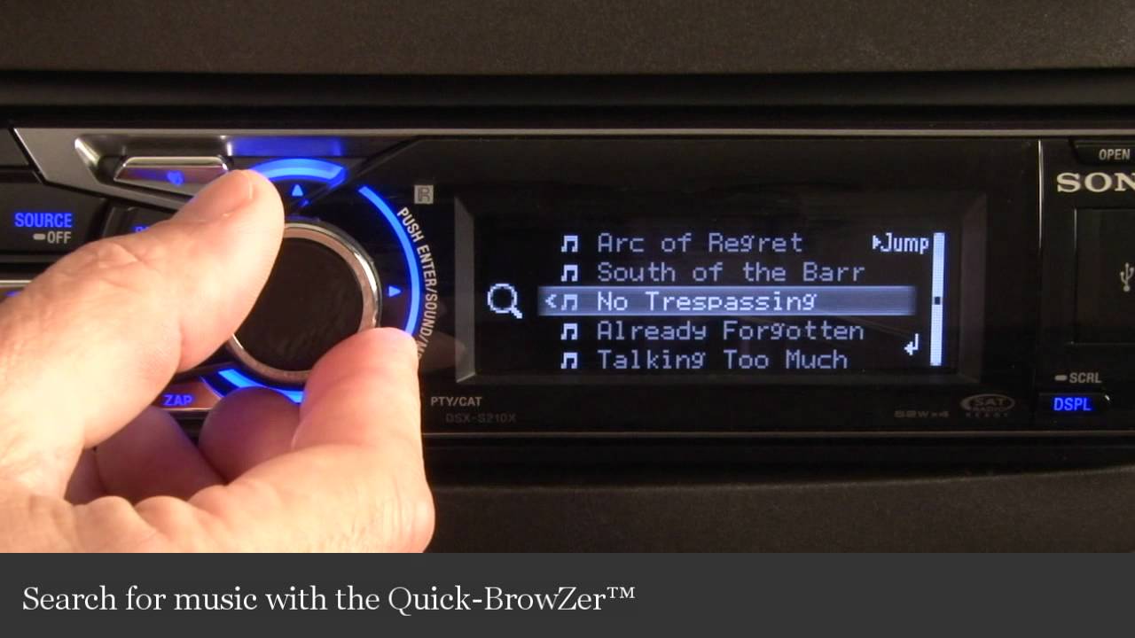 Sony DSX-S210X Digital Media Receiver Display & Controls Demo | Crutchfield Video