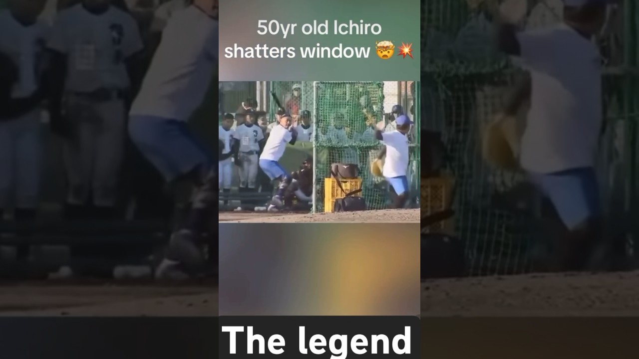 The legend of Ichiro! 😅 #baseball #baseballfun #mlb #ichiro #halloffame #baseballplayer