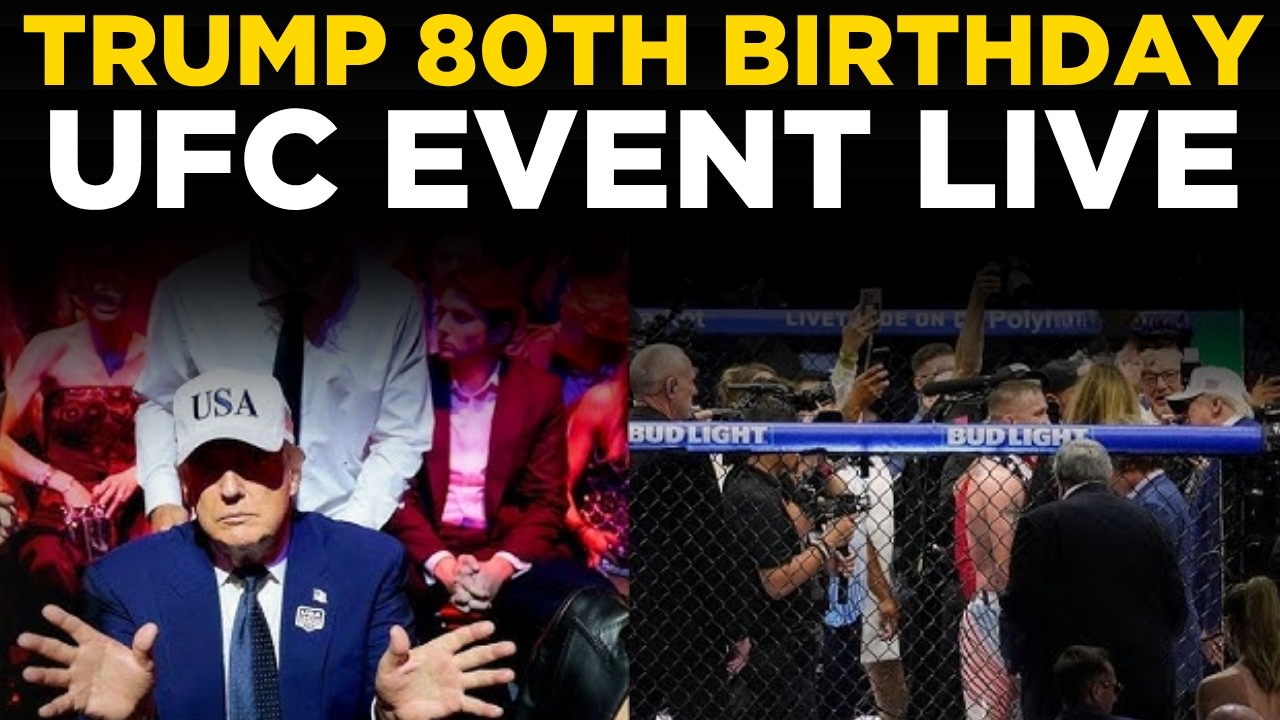 TRUMP UFC LIVE | HISTORIC White House Fight Night! Gaethje Stuns Topuria on Trump's 80th Birthday