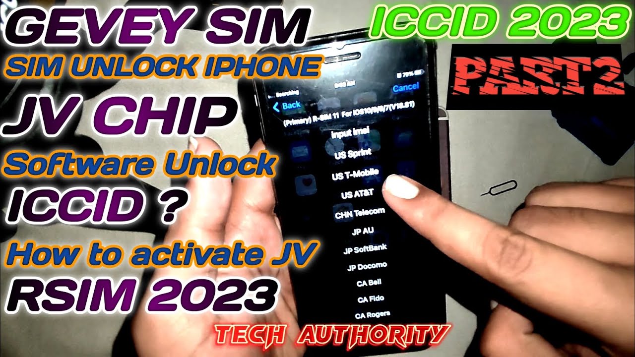 How to Activate JV Sim | Carrier Unlock iPhone | How to Unlock JV iPhone | RSIM 2023 | ICCID 2023 |