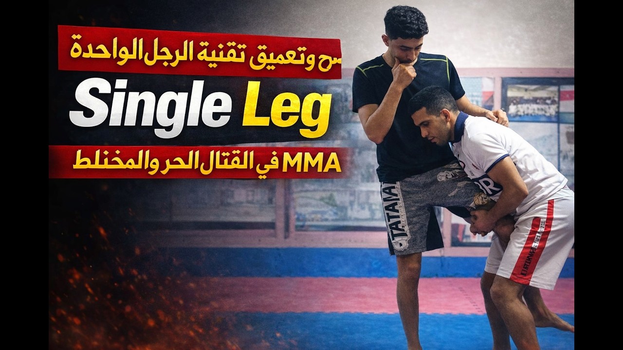 شرح وتعميق لتقنية الرجل الواحدة Single Leg في القتال الحر والمختلط MMA