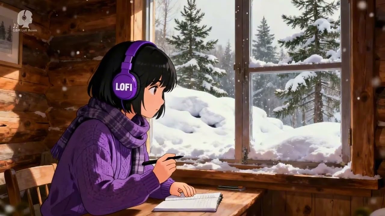 Cozy Cabin Lofi ❄️ Chill Beats for Focus & Study