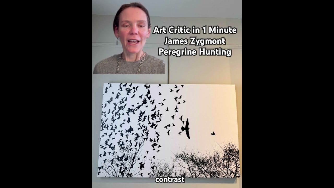 Art Critic in 1 Minute Peregrine Hunting James Zygmont #birdart #photography #artwork #artexhibition