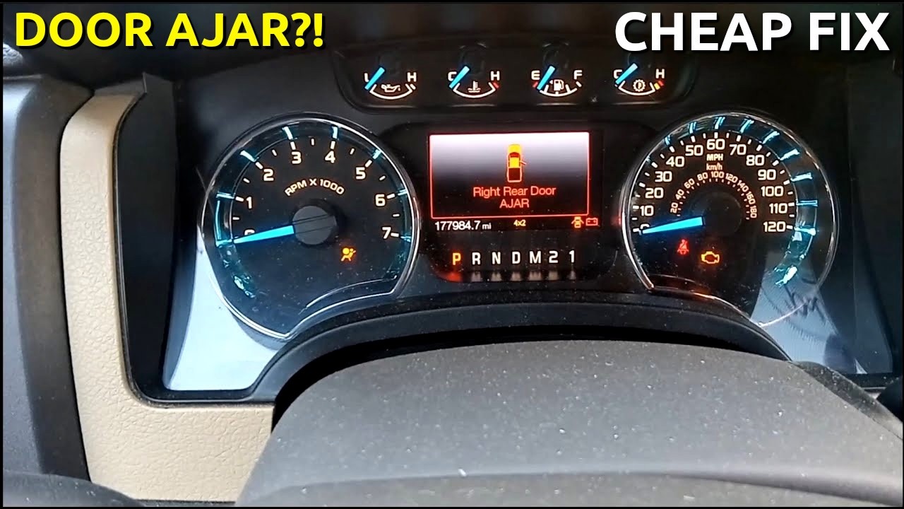 Ford F150 Door Ajar Warning Message INEXPENSIVE FIX  Replacing the WIRING HARNESS.