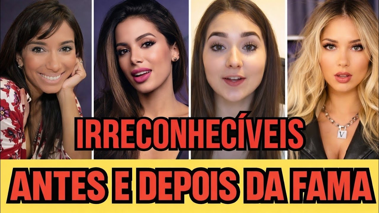 4 FAMOSOS Antes e depois da Fama  ☹️ x 🤑 VIRG&Iacute;NIA FONSECA, SAFAD&Atilde;O, ANITA, GUSTAVO LIMA