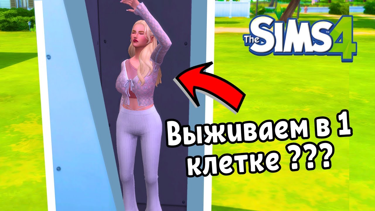 Сможет ли сим ВЫЖИТЬ В ДОМЕ из 1 КЛЕТКИ? - 1х1 ЧЕЛЛЕНДЖ Симс 4