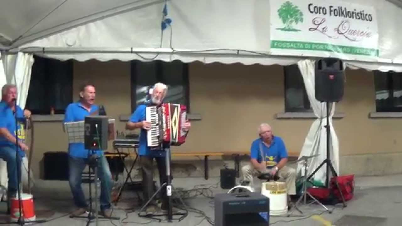 Los Sbafos di Fossalta di Portogruaro cantano Vieni mia bella  c/o Chiosco della Quercia 08.2014