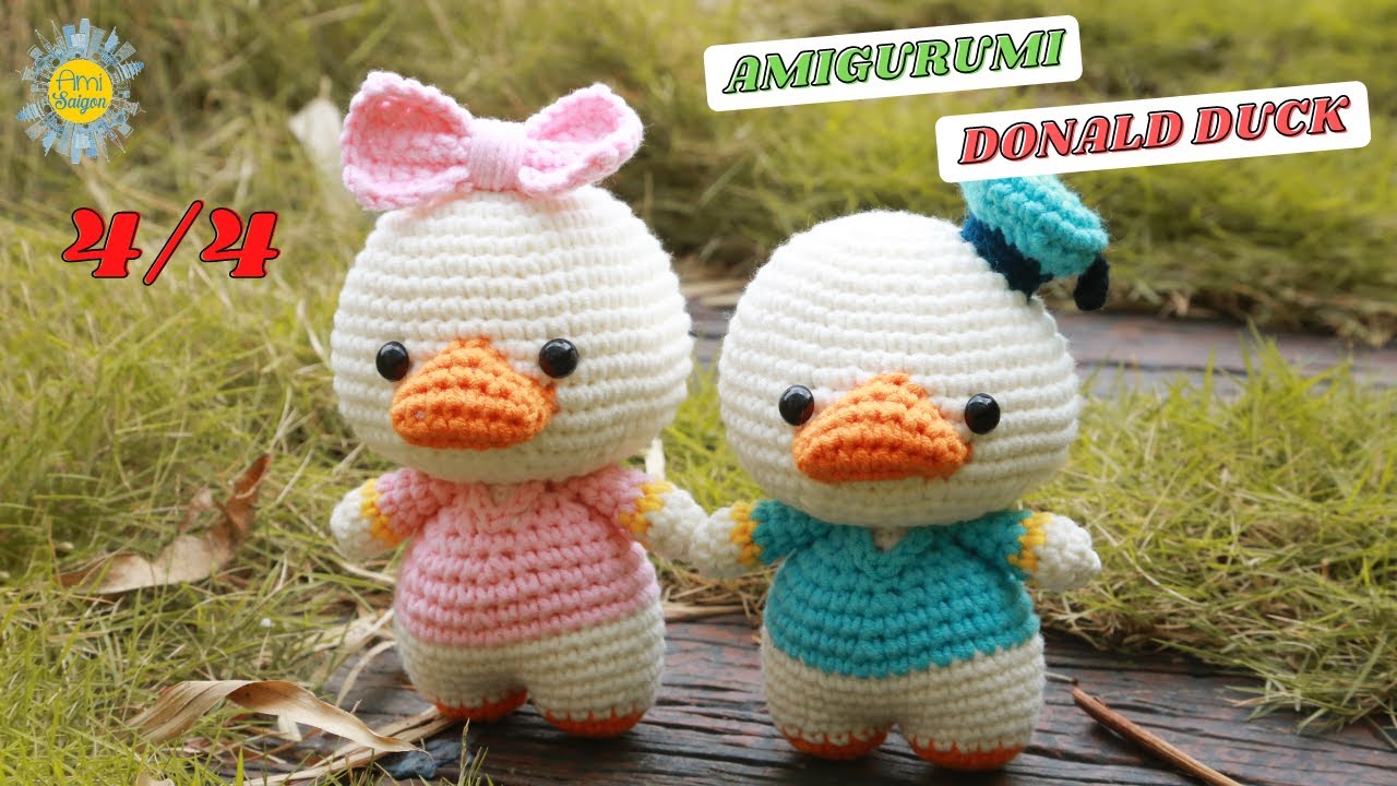 #116 | Amigurumi Donald & Daisy Duck Couple (4/4) | How To Crochet Amigurumi Animals | @AmiSaigon