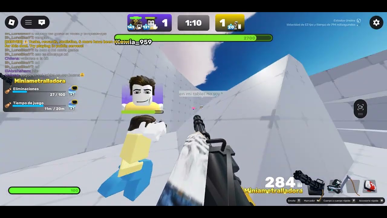 jugando rivales con unos amigos en server privado