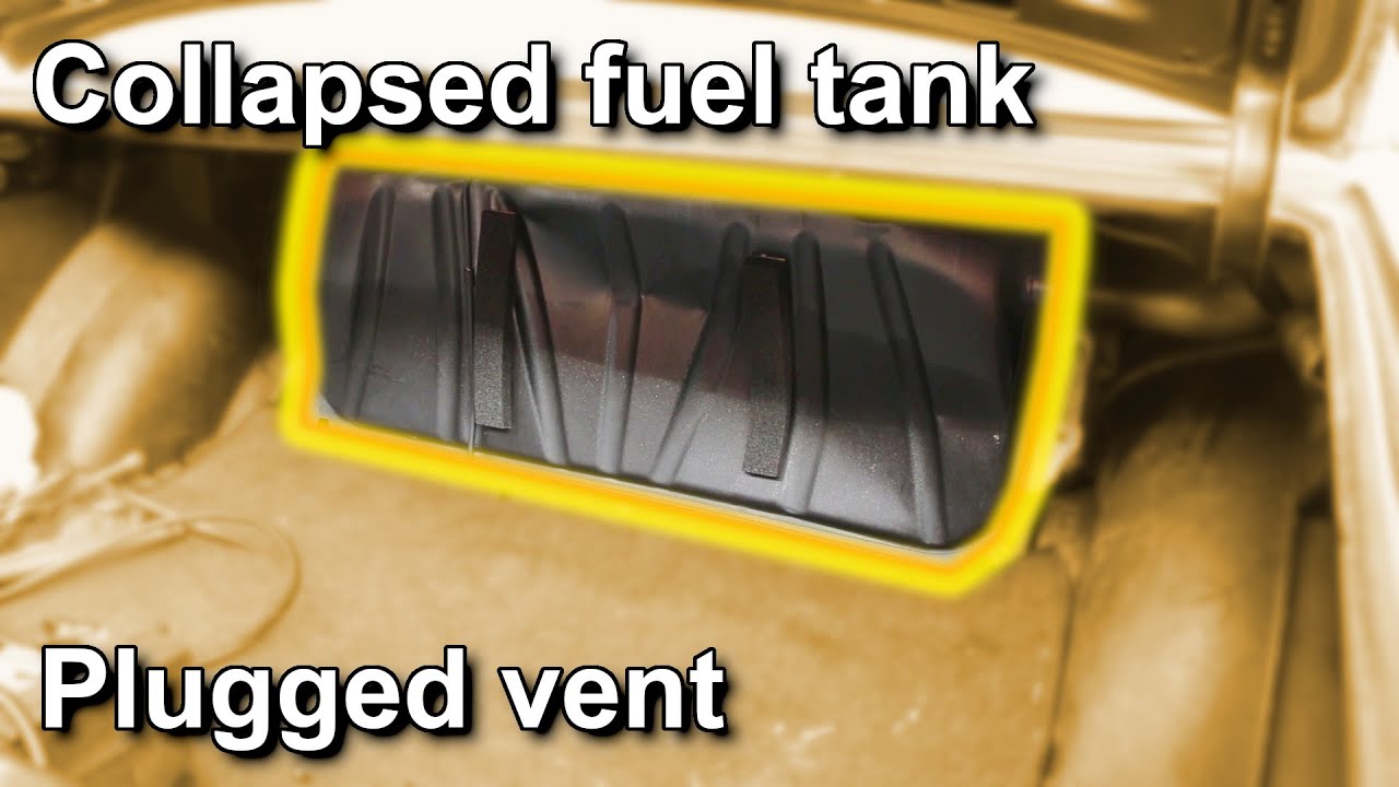 W123 Fuel tank vent plugged and collapsed my fuel tank.
