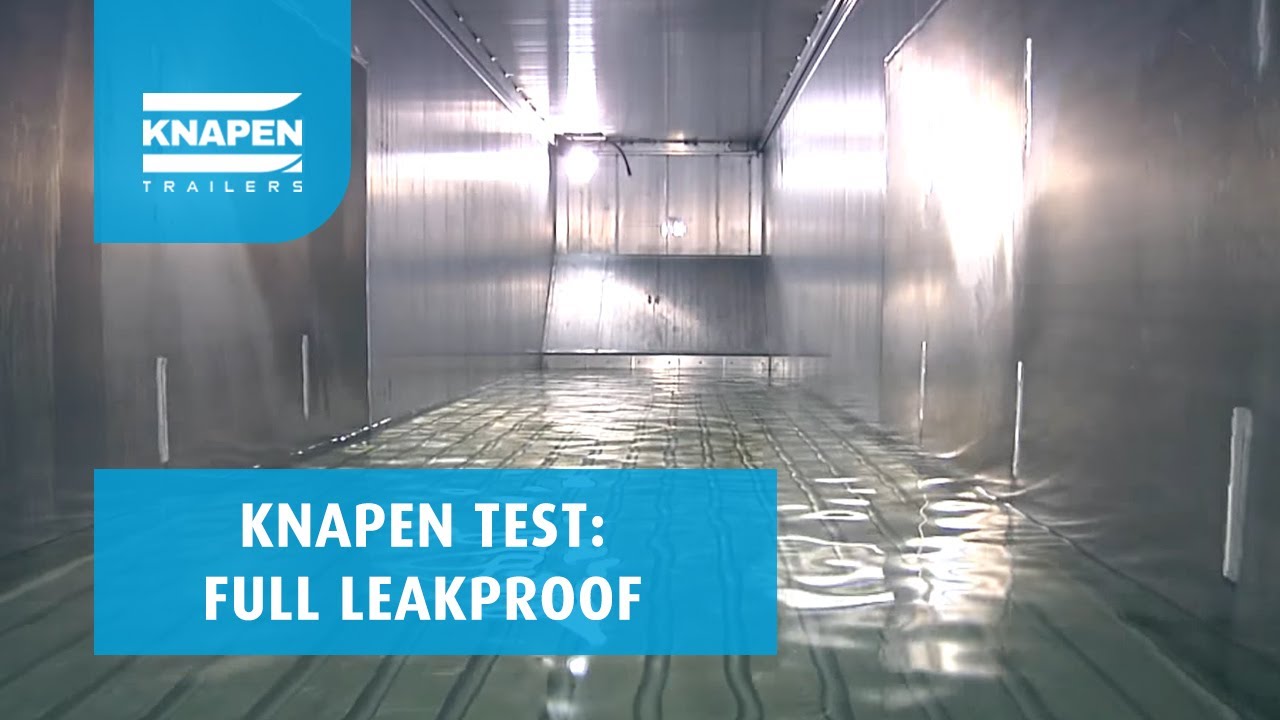 KNAPEN test: Full Leakproof moving floor trailer