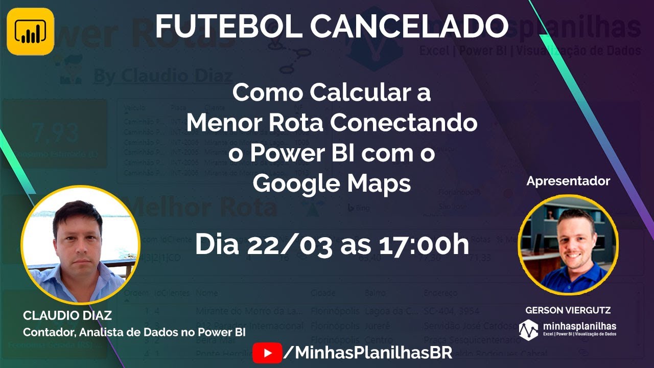 Como calcular a menor rota, integrando Power BI com o Google Maps