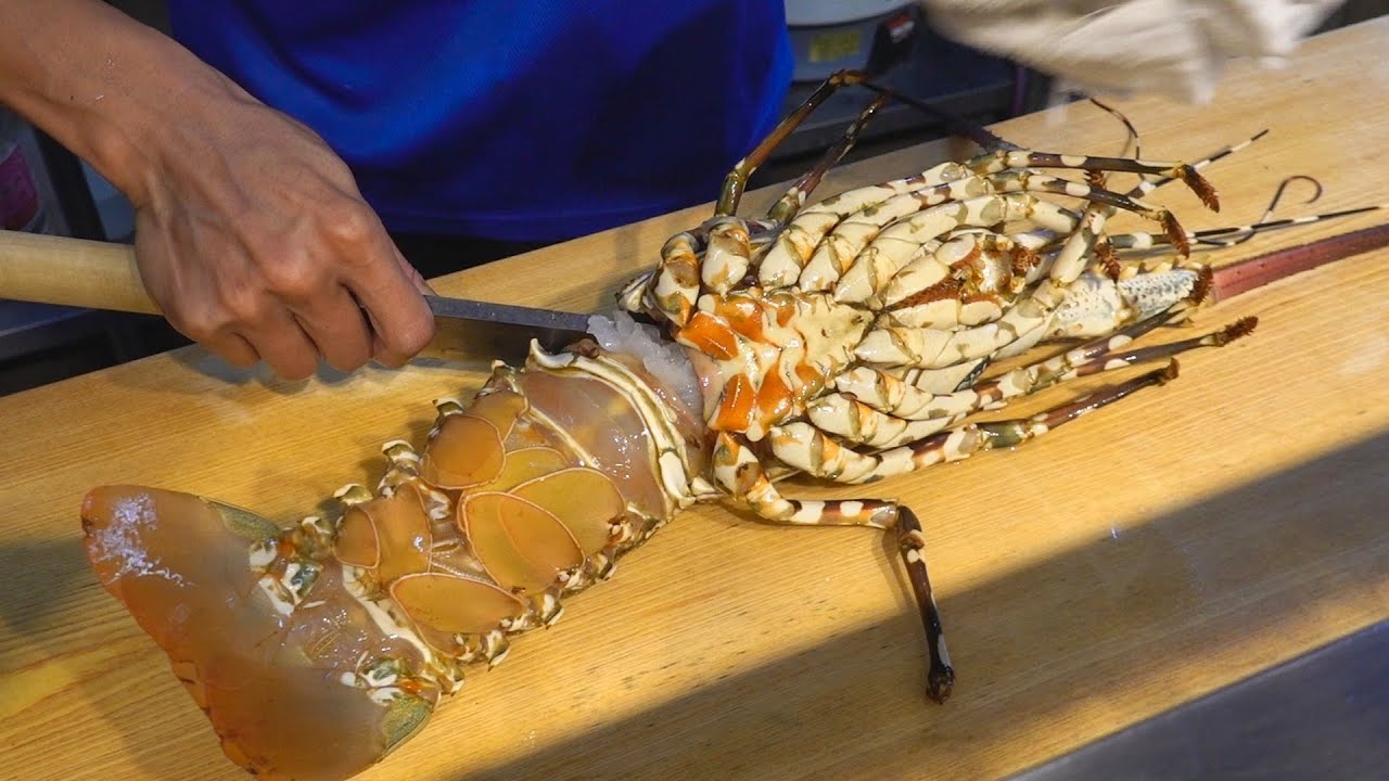 Rainbow Lobster Sashimi, Miso Soup / 七彩龍蝦刺身, 龍蝦味噌湯 - Seafood in Taiwan