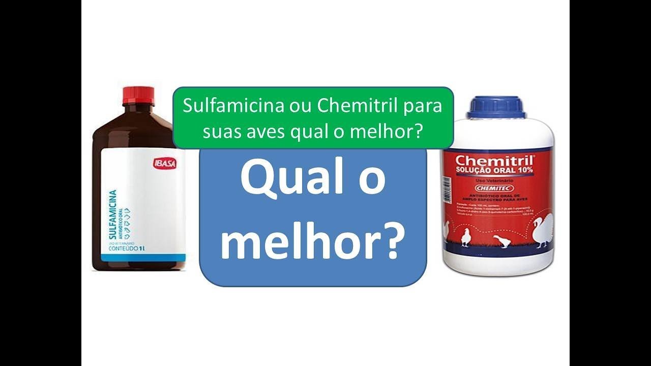 Sulfamicina ou Chemitril para suas aves qual o melhor?