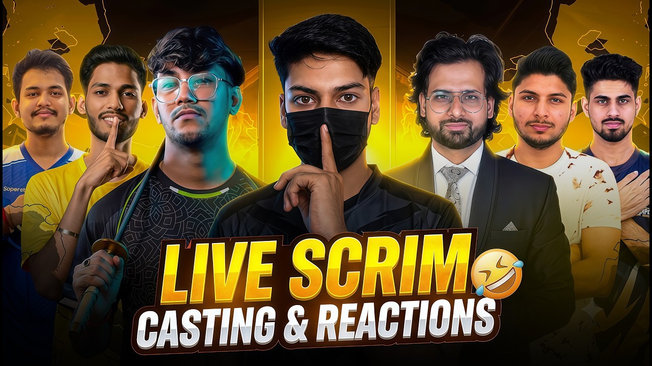 LIVE FREE FIRE MAX TOURNAMENT SCRIM CASTING AND REACTIONS
