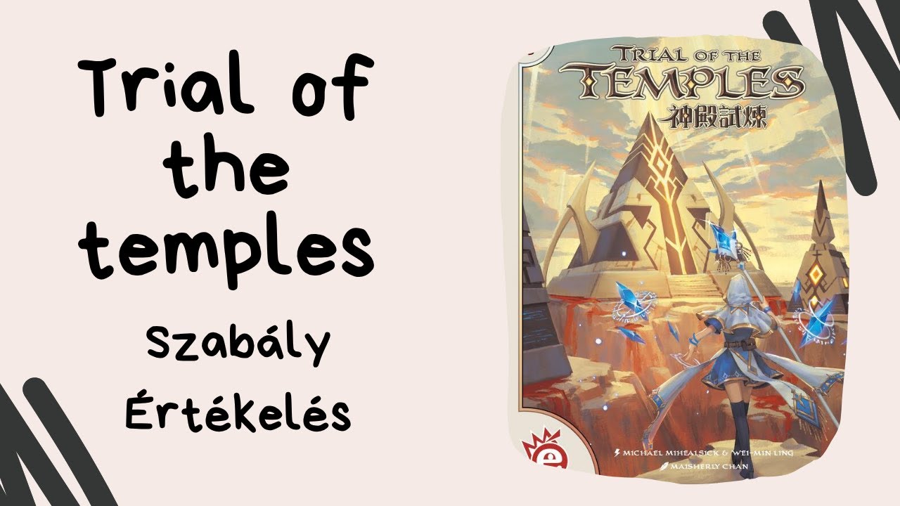 Mágusok, irány a templom! Trial of the temples társasjáték játékbemutató és szabályismertető