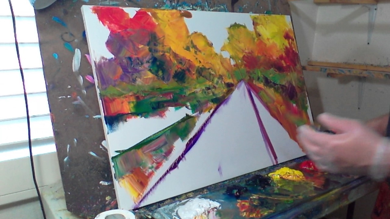 Oil Painting Session Tutorial - Impressionist Landscape by Artist Jose Trujillo