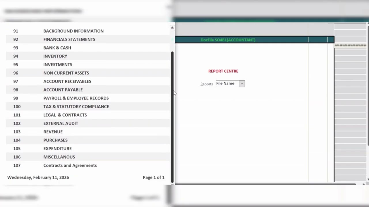 DOCUFILE B1(ACCOUNTANT) || DOCUMENT MANAGEMENT SYSTEM||