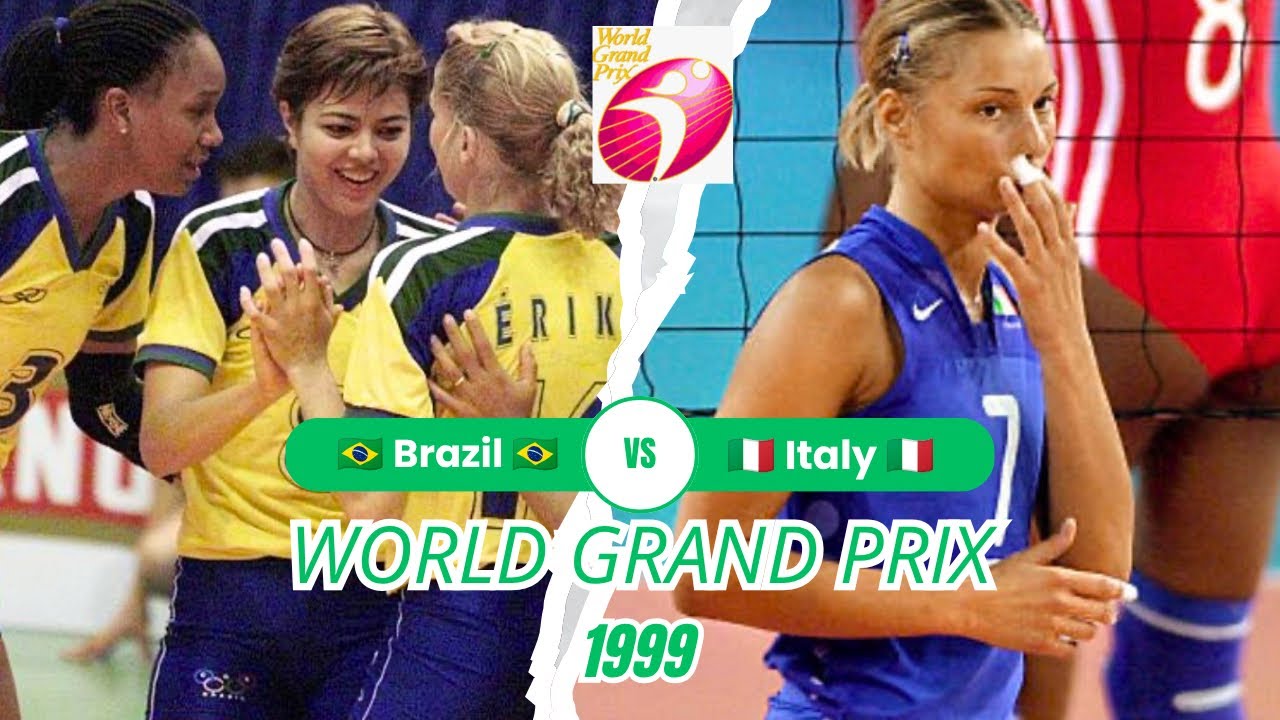 1999 🇧🇷 Brazil vs Italy 🇮🇹 🏐 Women Volleyball 🏐 FIVB World Grand Prix