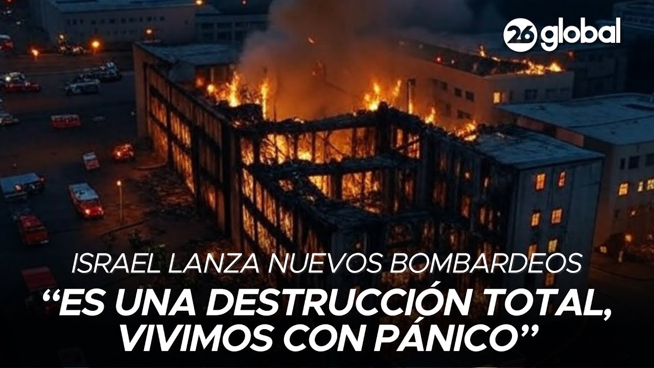 🚨 GUERRA EN PRIMERA PERSONA | ISRAEL lanzó nuevos BOMBARDEOS en la ciudad de GAZA | #26Global