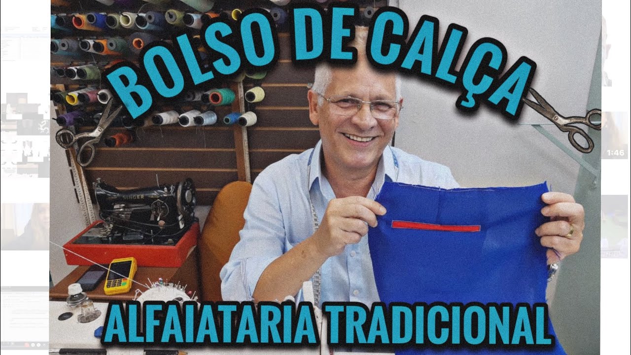 Alfaiataria tradicional bolso de calça