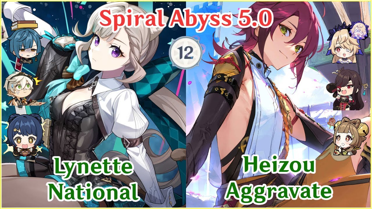NEW 5.0 Spiral Abyss - Lynette National x Heizou Aggravate | Genshin Impact