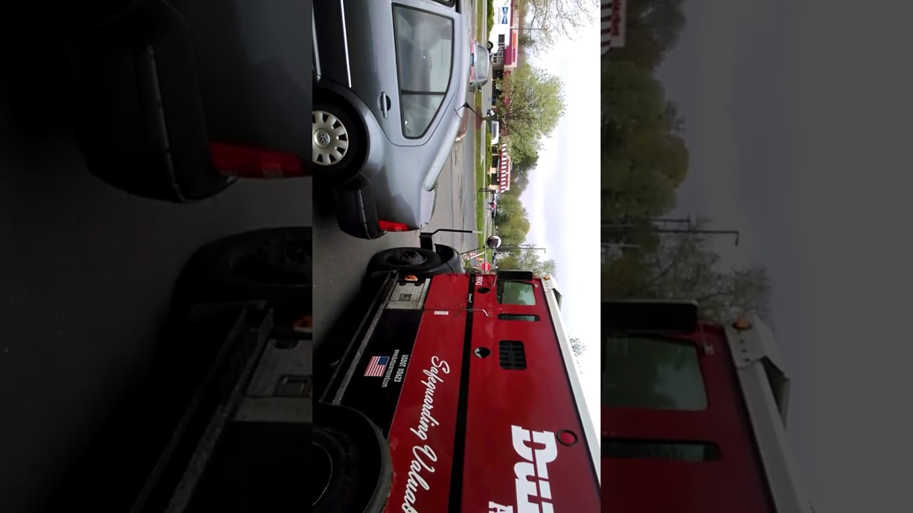 Dunbar armored truck blocks in car carrying elderly woman