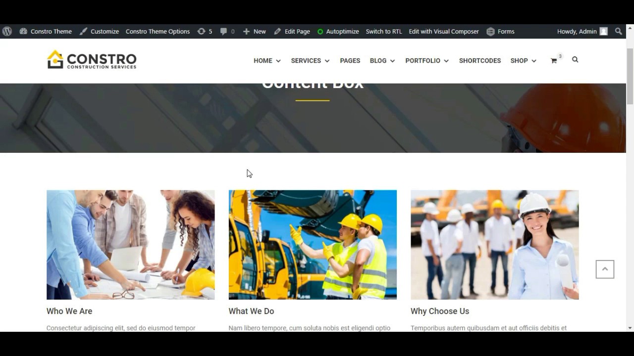 Construction - Visual Composer Elements