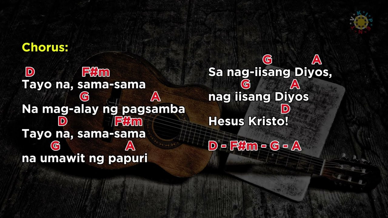 Tayo na Sama Sama #lyricsvideo  #Guitar #Chords #worship #praise