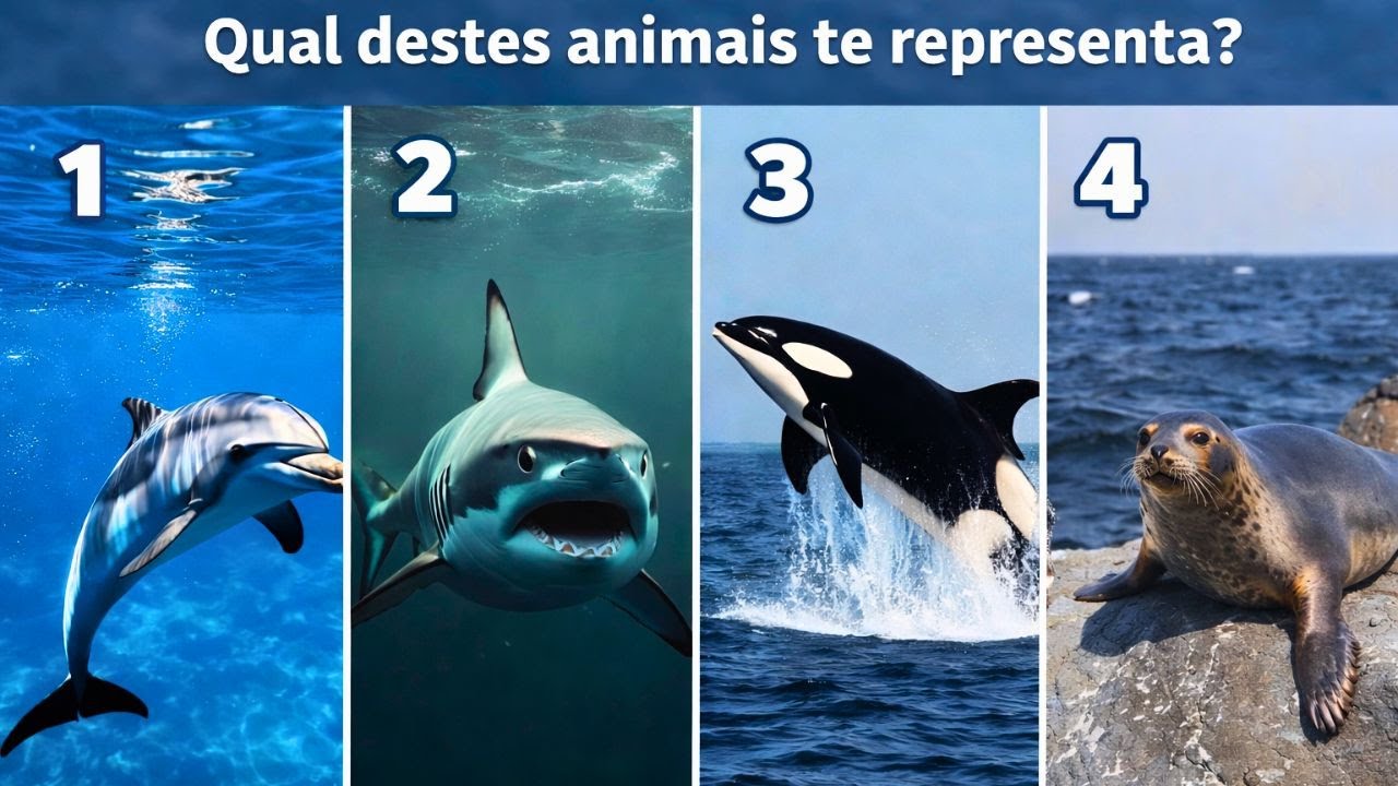Sem pensar. Escolha um animal marinho — Ele revela algo oculto da sua psique | Carl Jung
