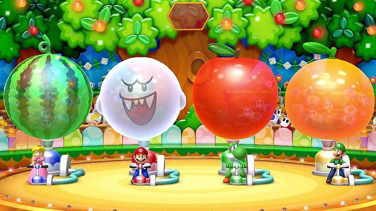Mario Party 10 Minigames - Mario, Peach, Luigi, Yoshi