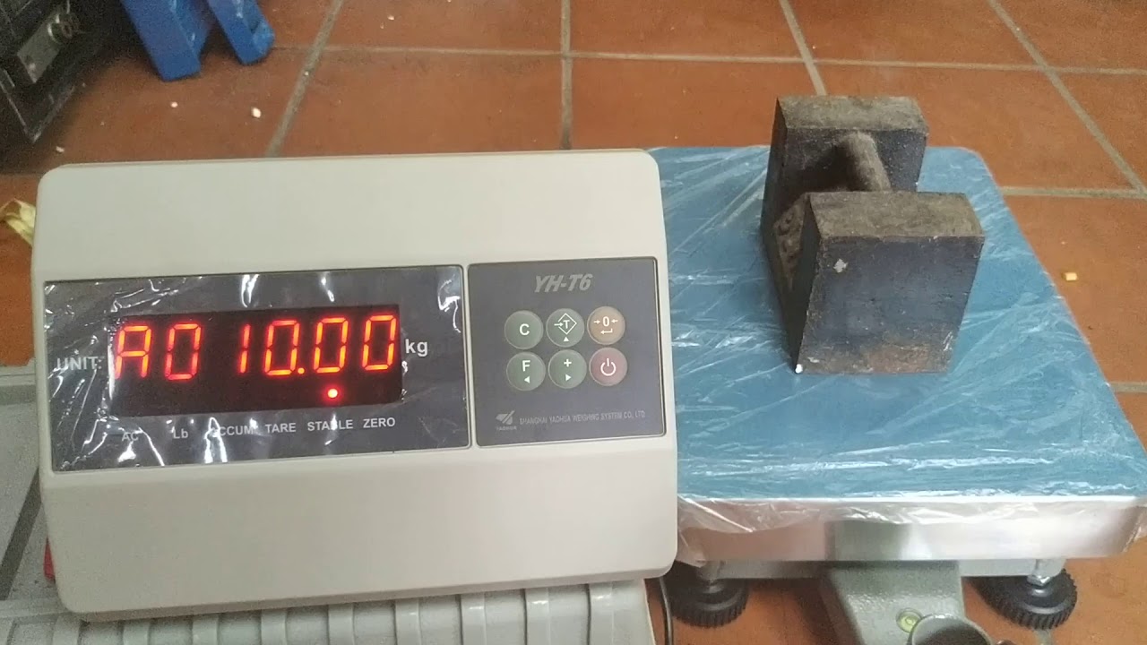 Cài đặt cân điện tử YHT6 100kg-200kg-300kg-500kg