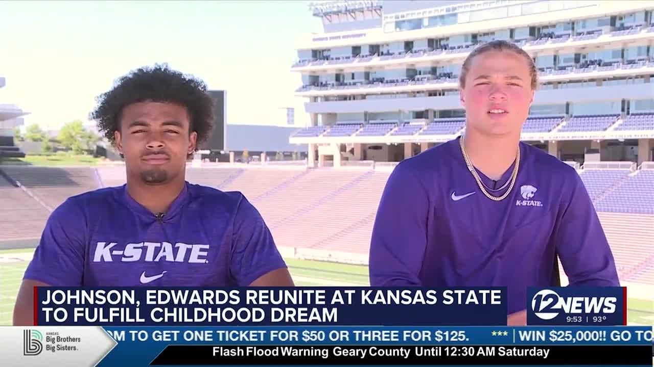 Johnson, Edwards reunite at Kansas State to fulfill childhood dream