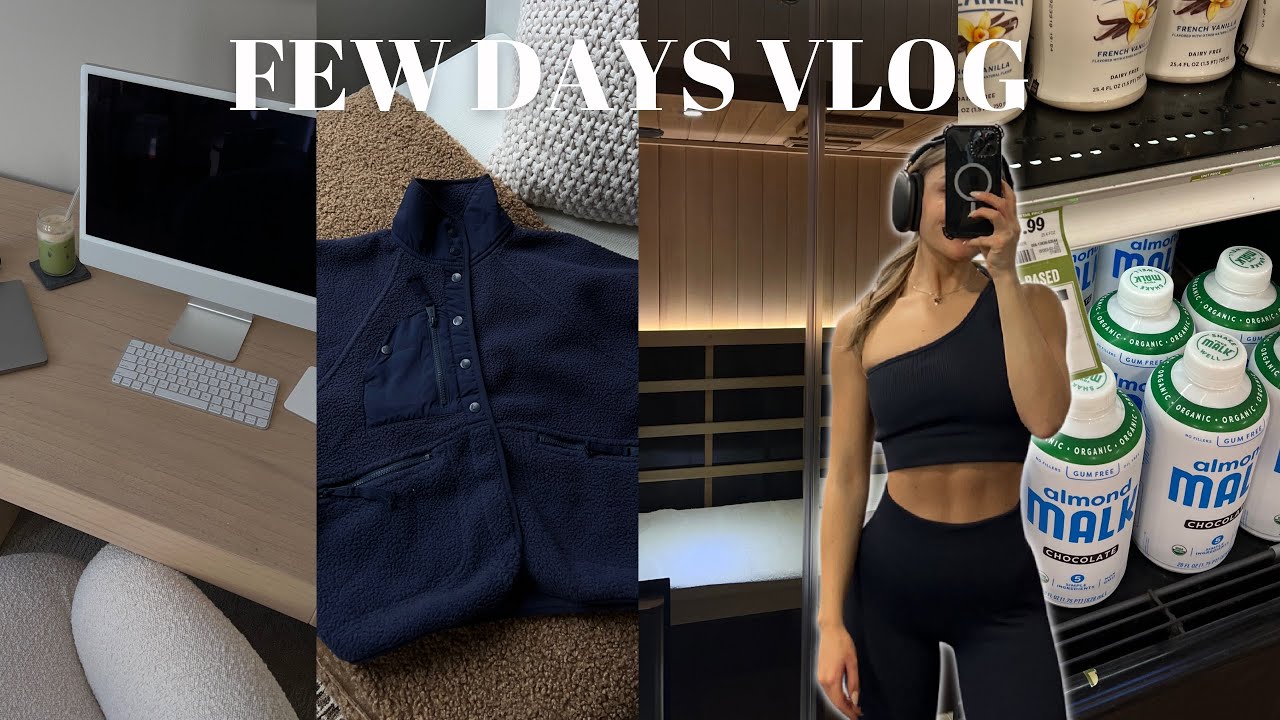 FEW DAYS VLOG: sauna, new nails, grocery shopping & more!