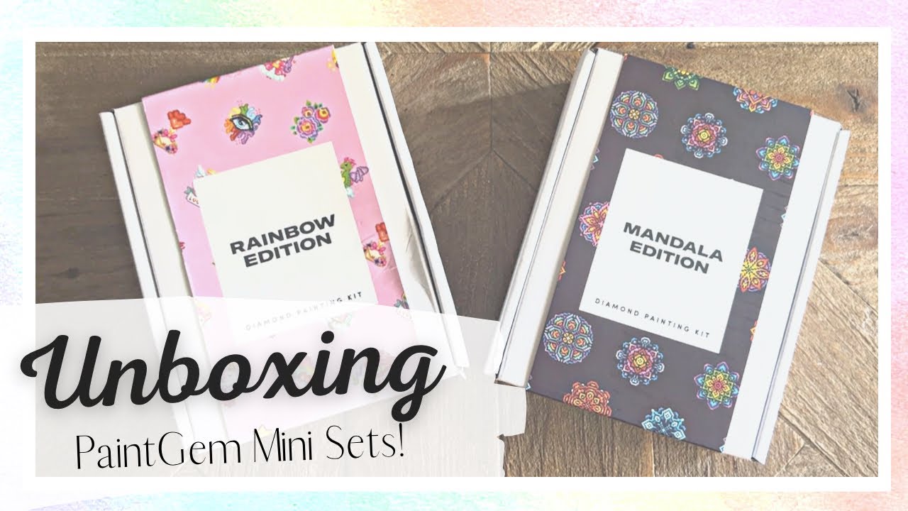 Unboxing: PaintGem Mini Sets! RAINBOW and Mandala 🌈